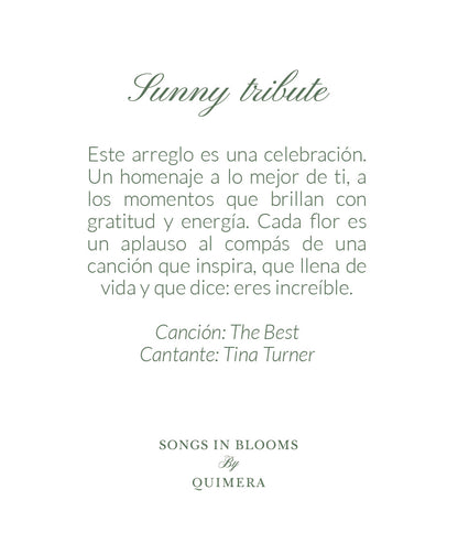 SUNNY TRIBUTE (Positivismo, agradecimiento y reconocimiento)
